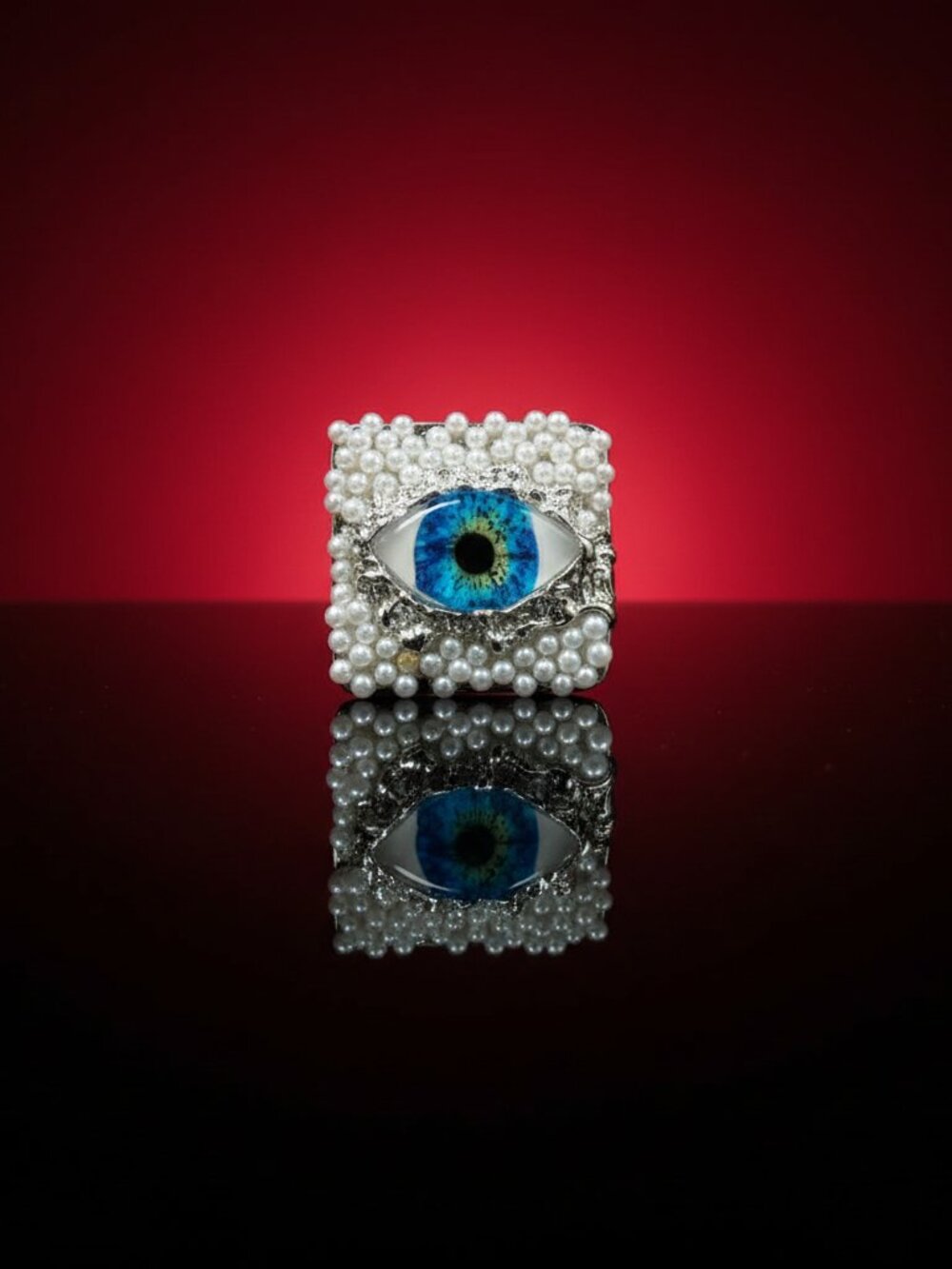 Pearl Demon Eye Ring